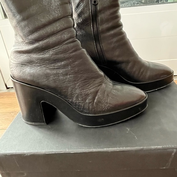 Rag and Bone Fei platform booties in Black - Picture 3 of 6